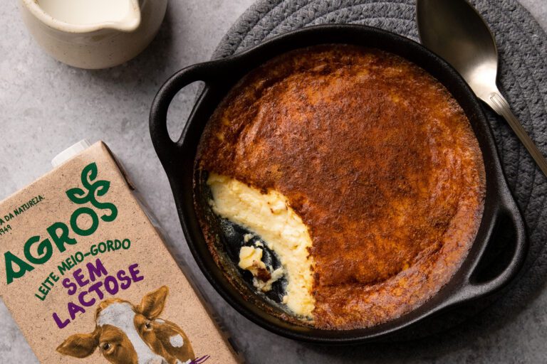 Tigelada com pacote de leite sem lactose Agros