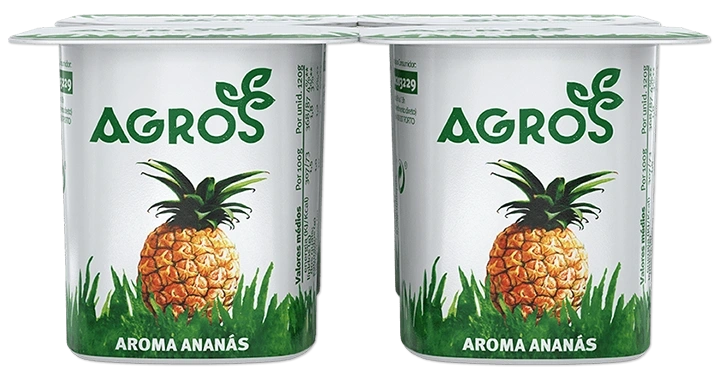 iogurte agros aromas ananas