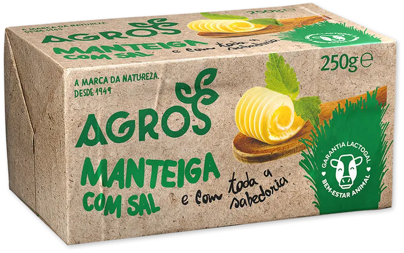 Agros manteiga com sal 250ml
